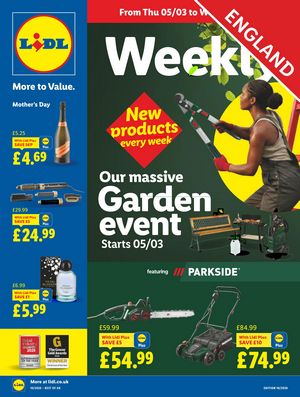 Lidl leaflet offers 05/03/2026 - 11/03/2026 page 1