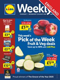 Lidl leaflet offers 07/08/2025 - 13/08/2025 page 1