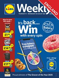 Lidl leaflet offers 14/08/2025 - 20/08/2025 page 1