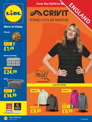 Lidl leaflet offers 19/02/2026 - 25/02/2026 page 1