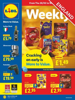 Lidl leaflet offers 26/02/2026 - 04/03/2026 page 1