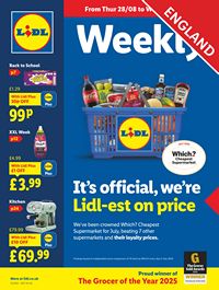 Lidl leaflet offers 28/08/2025 - 04/09/2025 page 1