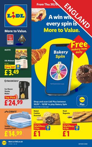 Lidl leaflet offers 30/07/2026 - 05/08/2026 page 1