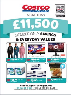 Latest Costco Warehouse Offers (UK) – 03/08/2026 - 30/08/2026 page 1