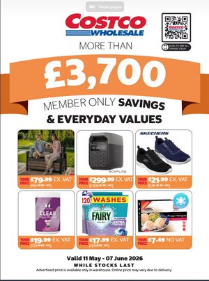 Latest Costco Warehouse Offers (UK) – 11/05/2026 - 07/06/2026 page 1