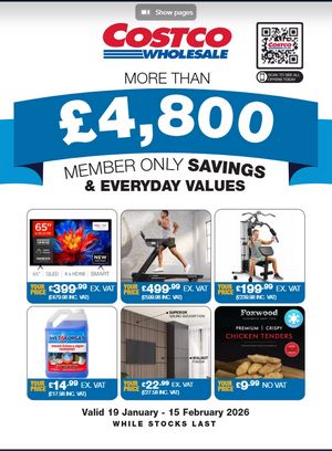 Latest Costco Warehouse Offers (UK) – 19/01/2026 - 15/02/2026 page 1
