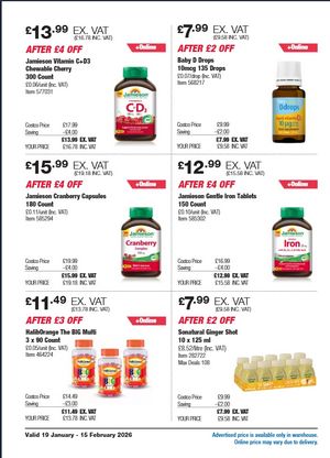 Latest Costco Warehouse Offers (UK) – 19/01/2026 - 15/02/2026 page 16