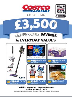 Latest Costco Warehouse Offers (UK) – 31/08/2026 - 27/09/2026 page 1
