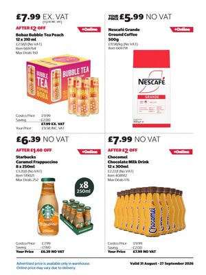 Latest Costco Warehouse Offers (UK) – 31/08/2026 - 27/09/2026 page 17