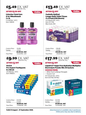 Latest Costco Warehouse Offers (UK) – 31/08/2026 - 27/09/2026 page 22