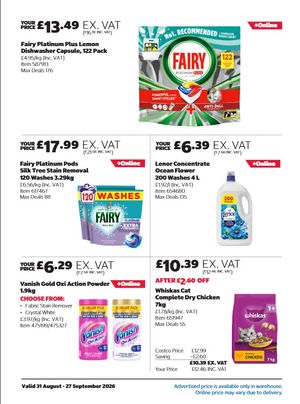 Latest Costco Warehouse Offers (UK) – 31/08/2026 - 27/09/2026 page 24